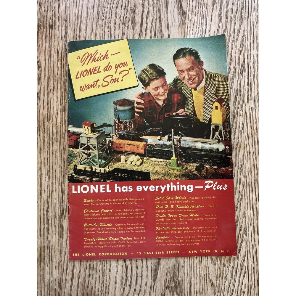 1946 LIONEL CATALOG Train & Accessory Postwar Book Repro by LIONEL - EXCELLENT